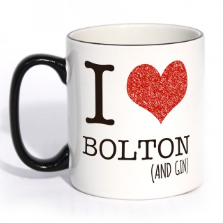 I heart & Gin Black Handle Mug product image